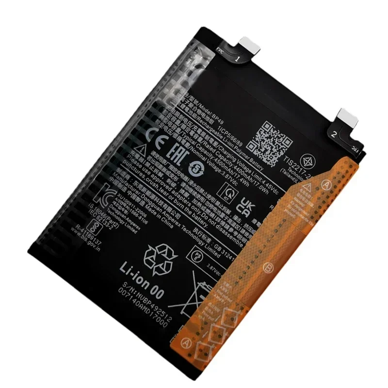 بطارية هاتف أصلية 100% عالية الجودة BP49 4500mAh لهاتف Xiaomi Poco F4 5G/لبطاريات بديلة Redmi K40S + أدوات مجانية