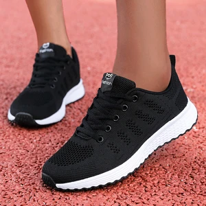 Casual flats sports shoes for women, breathable mesh trainers, female platform sneakers, women's sneakers basket 8 Main Sales Platform Tennis - №3