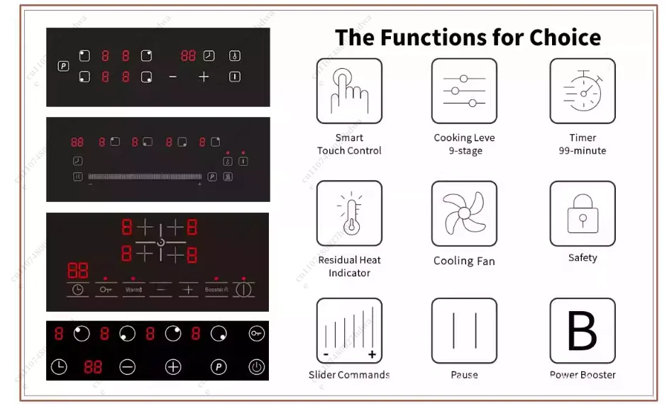 Hidden Induction Cooktop Invisible Built in Herd Magnetic Under Granite Ceramic Stove Hob Stovetop Commercial Induction Cooker