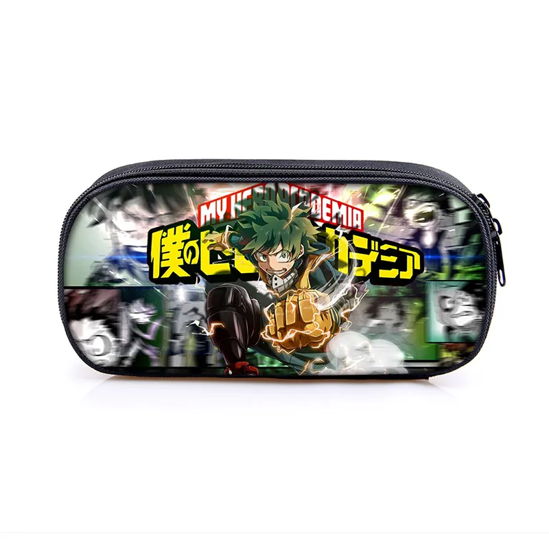 Anime My Hero Academia Print Pencil Bag Women Cartoon Himiko Toga Dabi Stationary School Bags Boku No Hero Academia Pencil Box