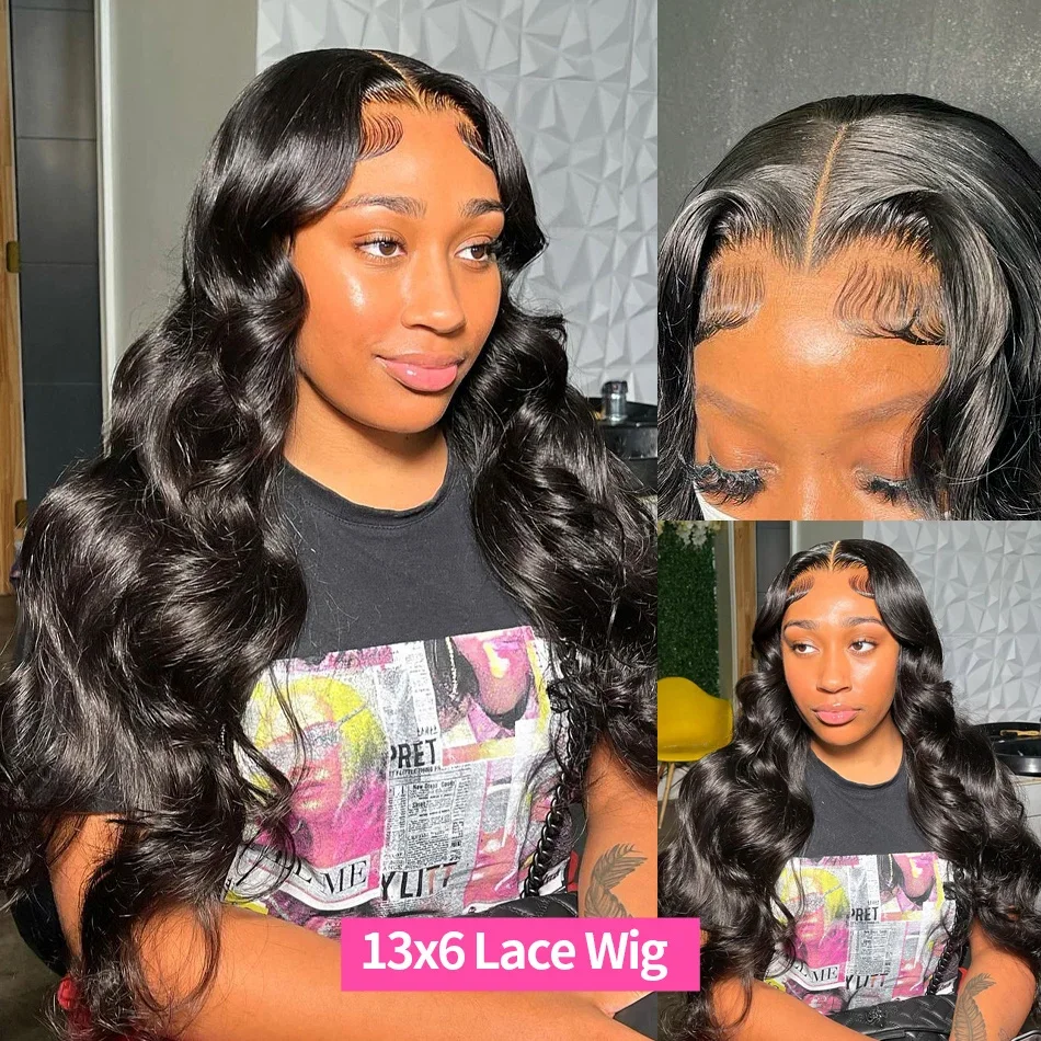 30 inch Body Wave 13x6 Lace Frontal Wig Human Hair 13x4 Hd Lace Front Wig for Women Body Wave Wig 100% Human Hair Natural Color