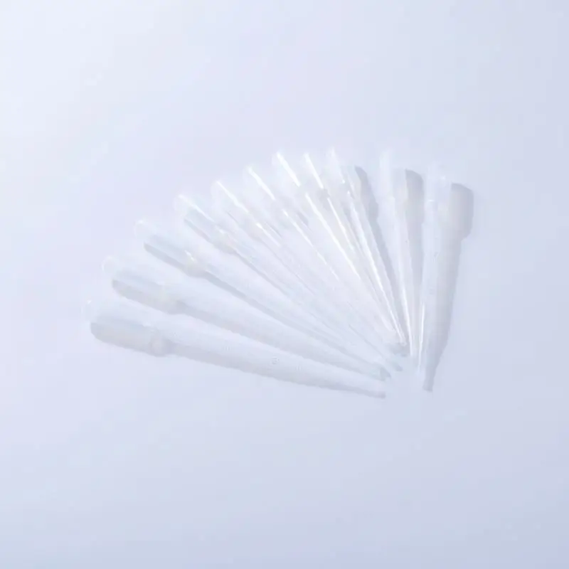 100Pcs/Lot Laboratory Pipette 1ml 2ml 3ml 5ml Plastic Disposable Graduated Container Liquid Dropper Equipment Straw Makeup Tool