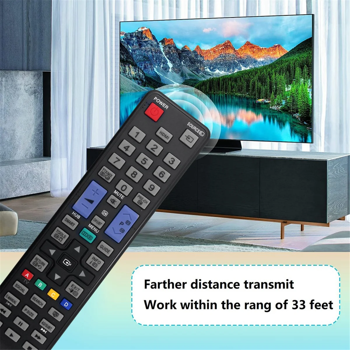 AU69_AA59-00507A Mando a distancia para TV Samsung Televisión LED inteligente
