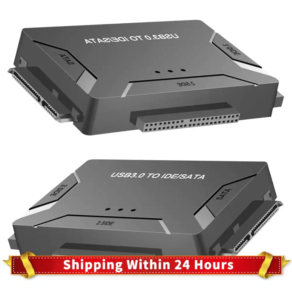 Adapter USB3.0 do dysków twardych SATA/IDE 2.5/3.5 cala z funkcją hot-swap, zewnętrzny adapter do dysków twardych, czytnik dysków twardych do laptopów i komputerów PC