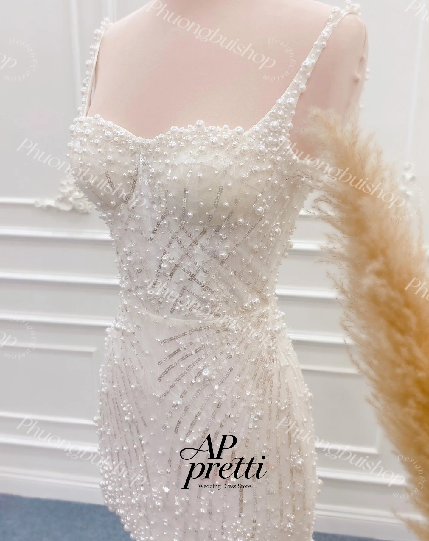 AP pretti Fabulous Shiny Sequined Wedding Dress Sweetheart Customized Sleeveless Spaghetti Strap Bridal Gown Robe De Mariée