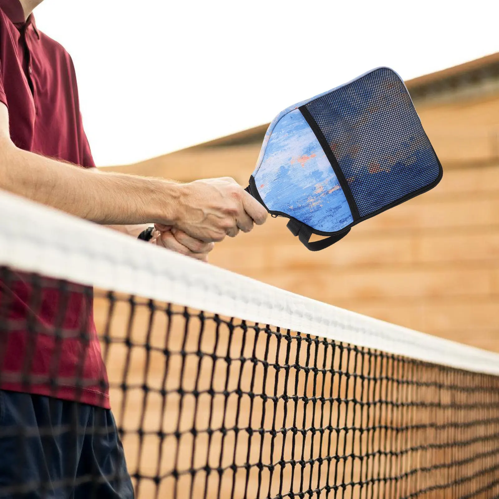 

Neoprene Portable Ball Racket Protective Cover for Pickleball Paddle Lightweight Compact Case with Ball Organization Function