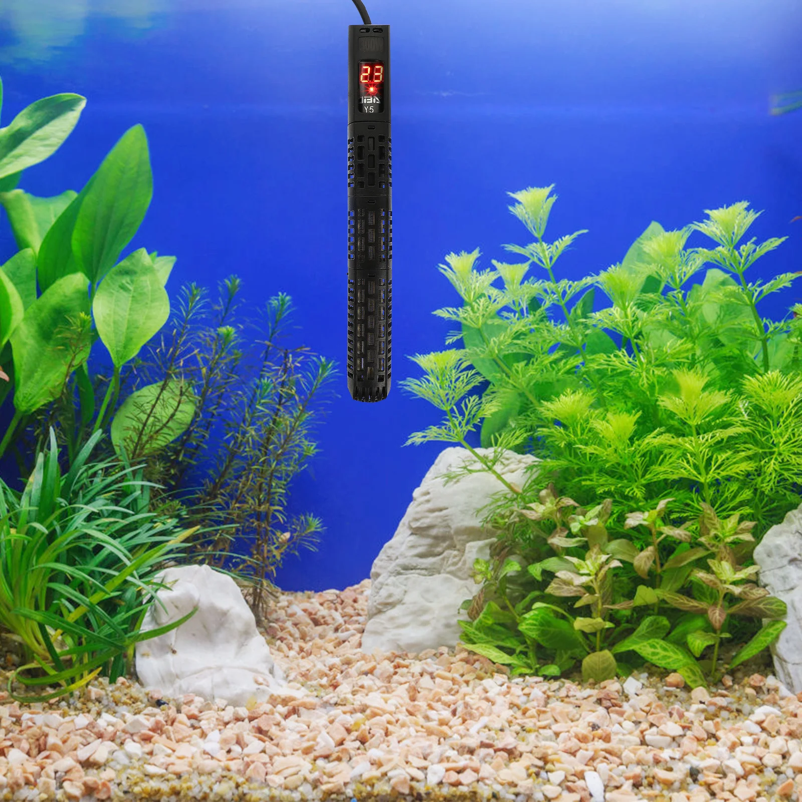 

Fish Tank Heater Submersible Aquarium Heating Rod Eu Plug High Grade Temperature Sensor Constant Temperature Energy Saving
