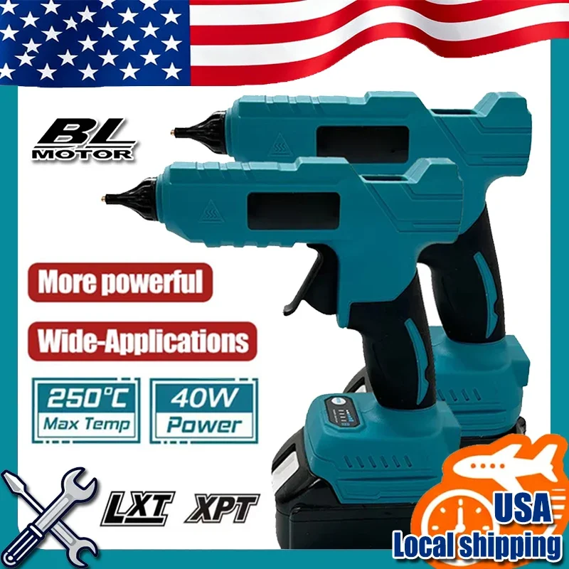 

Fit Makita Cordless Electric Handheld Hot Glue Gun Repair DIY Tool Hot Melt Welding Hot Air Gun Anti-scald Nozzle for 18VBattery