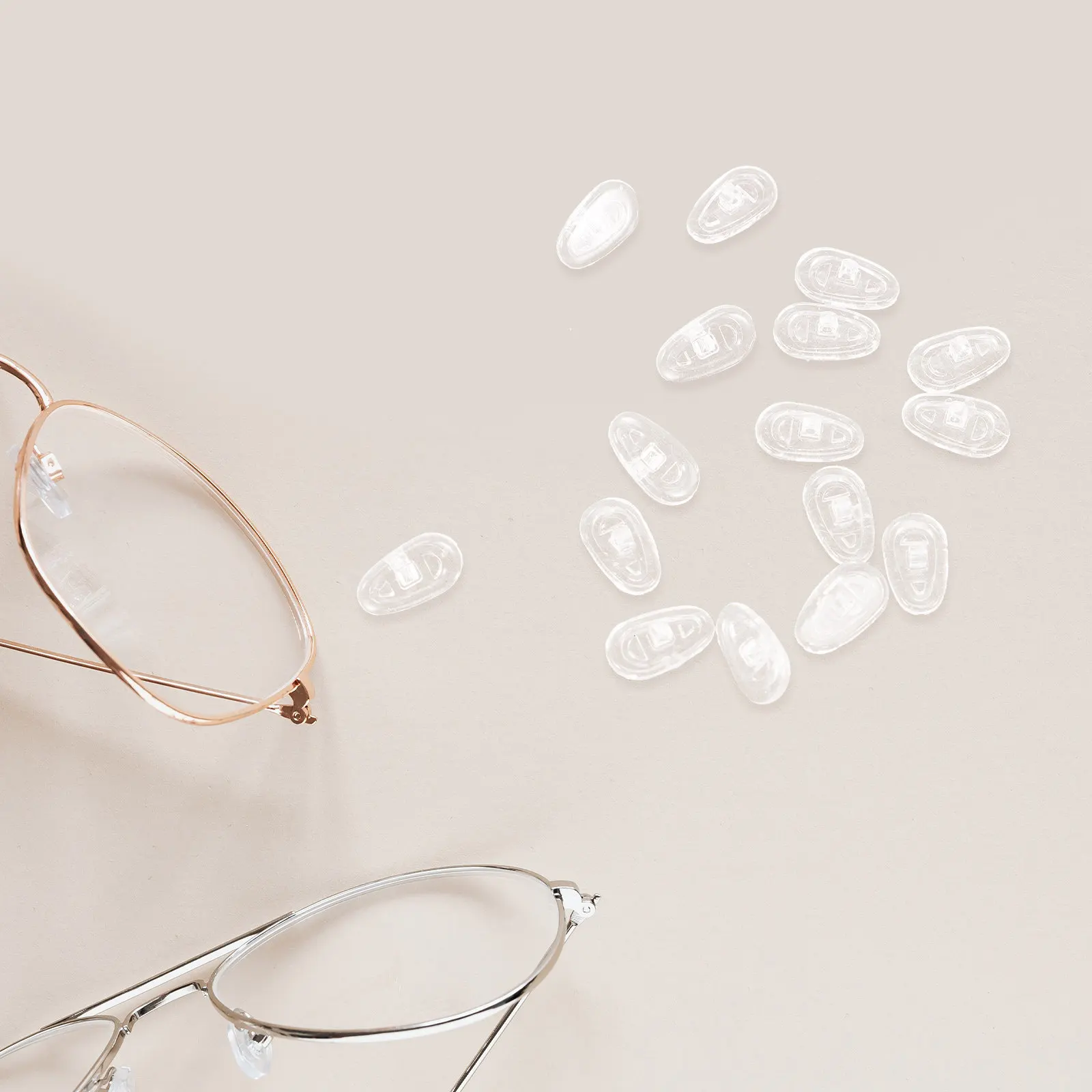 

20 пар высокопрочных силиконовых накладок для носа, мягкие и эластичные, противоскользящие, комфортные, для очков при близорукости