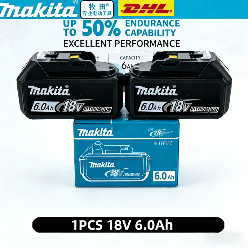 

Оригинальный аккумулятор Makita 6000 мАч, хит продаж, 18В, для инструментов, заменяемый для DHR202, DJV182, DDF487, DTW700, DGA404, DTD173