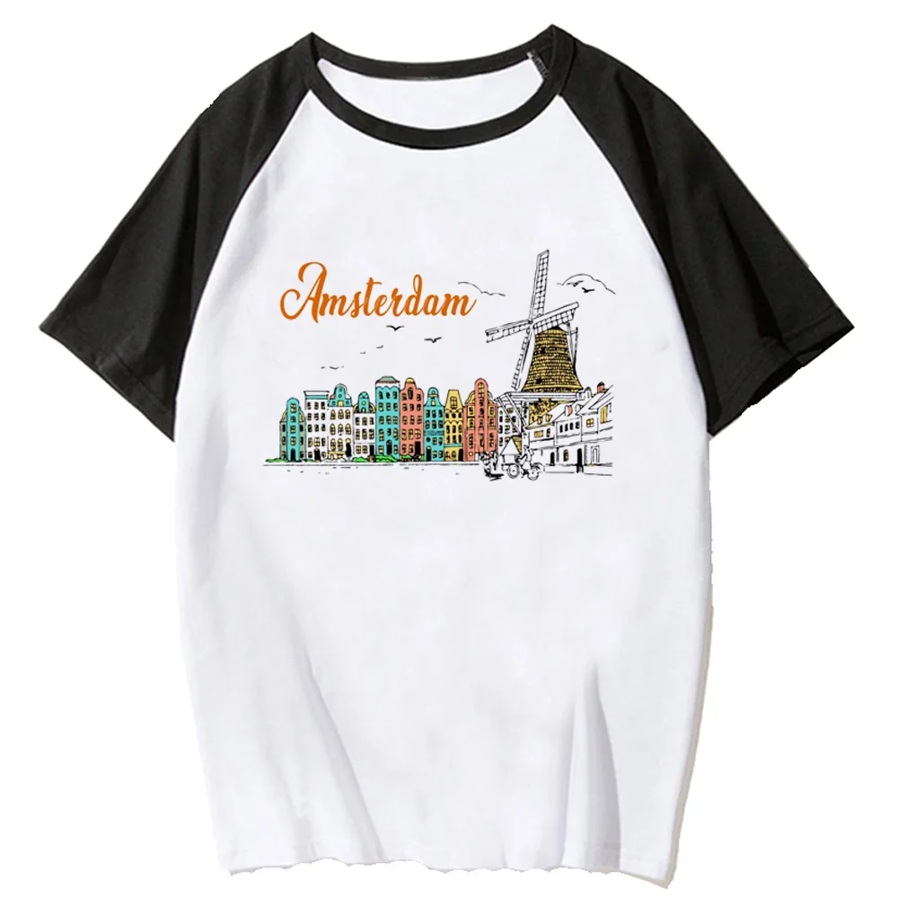 the Netherlands t-shirts women streetwear graphic anime t shirt girl funny clothing