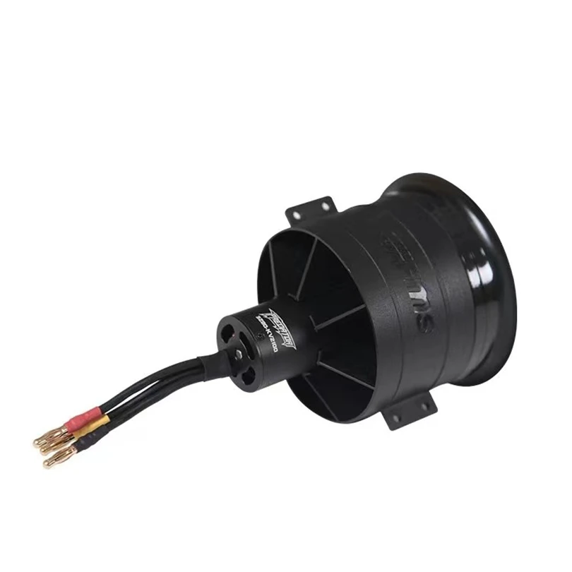 FMS 80mm Ducted Fan EDF Jet 12 blade With 3280 KV2100 Motor (Optional) Engine Power System 6S RC Airplane Model Plane Parts V2