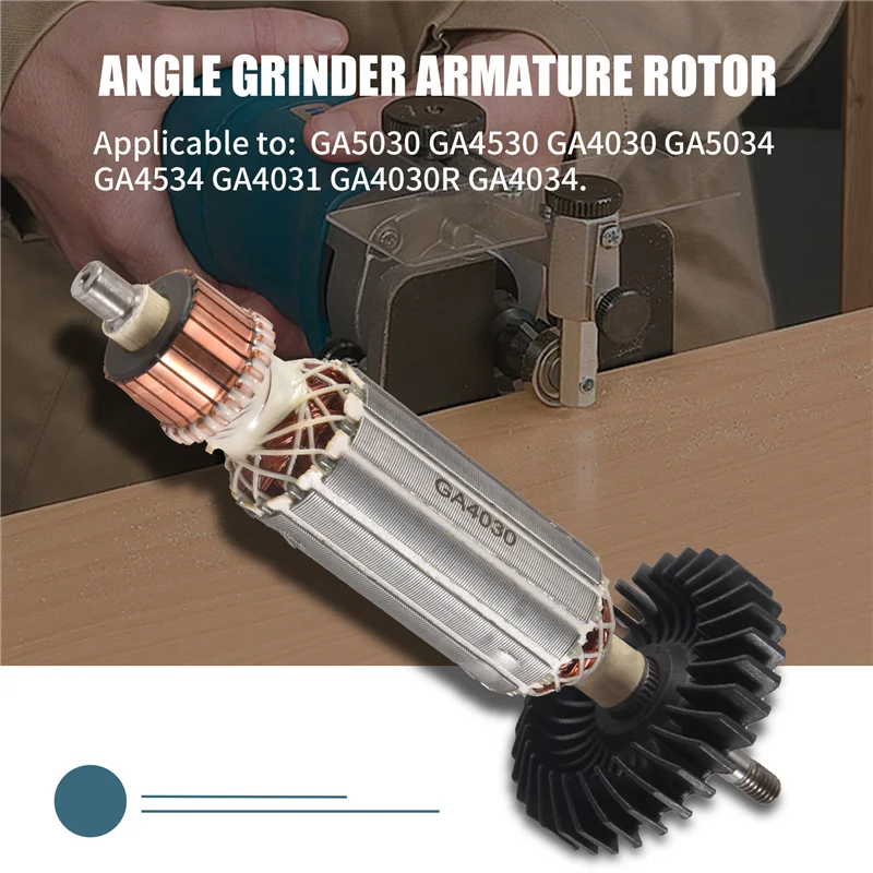 M04K AC220-240V Motore del rotore dell'armatura per smerigliatrice angolare GA GA5030 GA4530 GA4030 GA5034 GA4534 GA4031 GA4030R GA4034