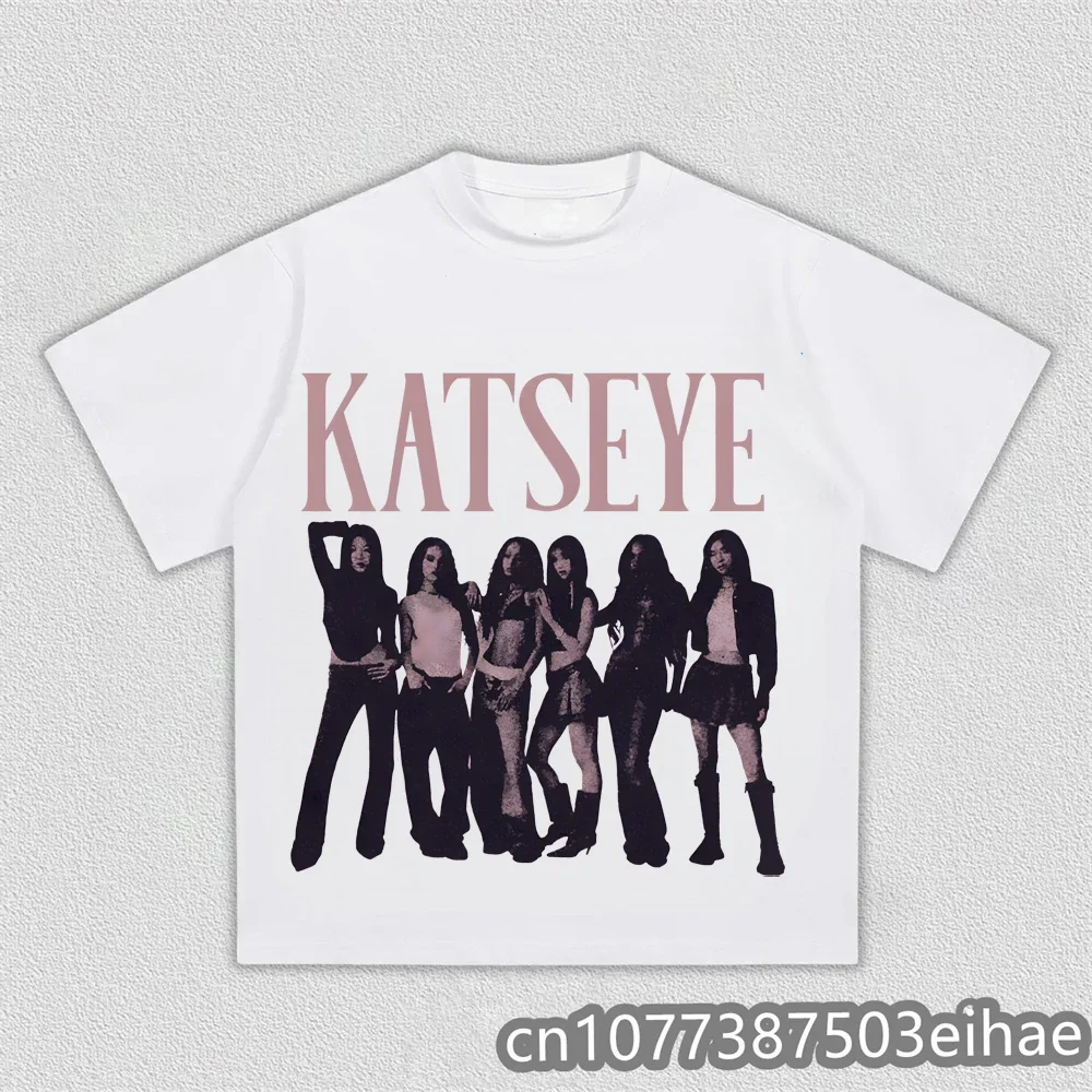 Unisex K-Pop Katseye Printed Fan Support Cotton T-Shirt Casual Daily Wear Music Lovers Top for Adults And Kids in Various Sizes