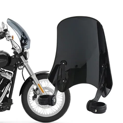 Motorcycle Windshield Wind Deflector Windscreen For Harley Dyna Softail Fat Bob FXDF Wide Glide FXDWG FXDB Street Bob 2006-2019