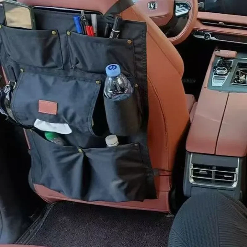 Car Seat Back Storage Bag Large Capacity Hanging Organizer Tidy Multi Pocket Auto Interior Accessories For SUV Sedan Travel