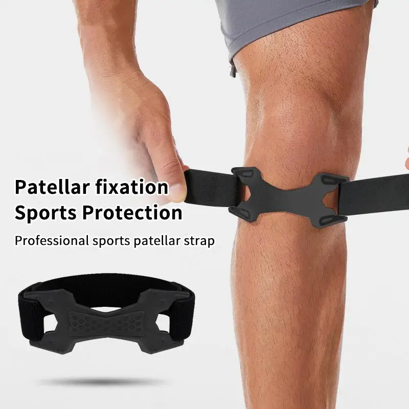 Breathable Knee Pad Bidirectional Compression Patella Stabilizer Flexible Joint Protection Sheath for Climbing Crossfit Exercis