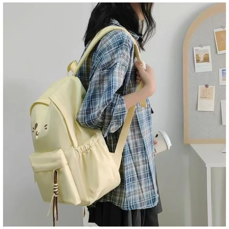 High appearance cartoon cute backpack for women, trendy new style, large capacity student backpack