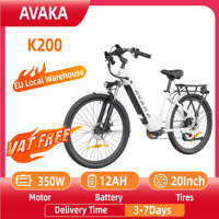 AVAKA K200 Electric Bike 350W Urban road Motor E-Bike 48V 12Ah Battery 20*4.0-inch Fat Tires City Electric Bicycle