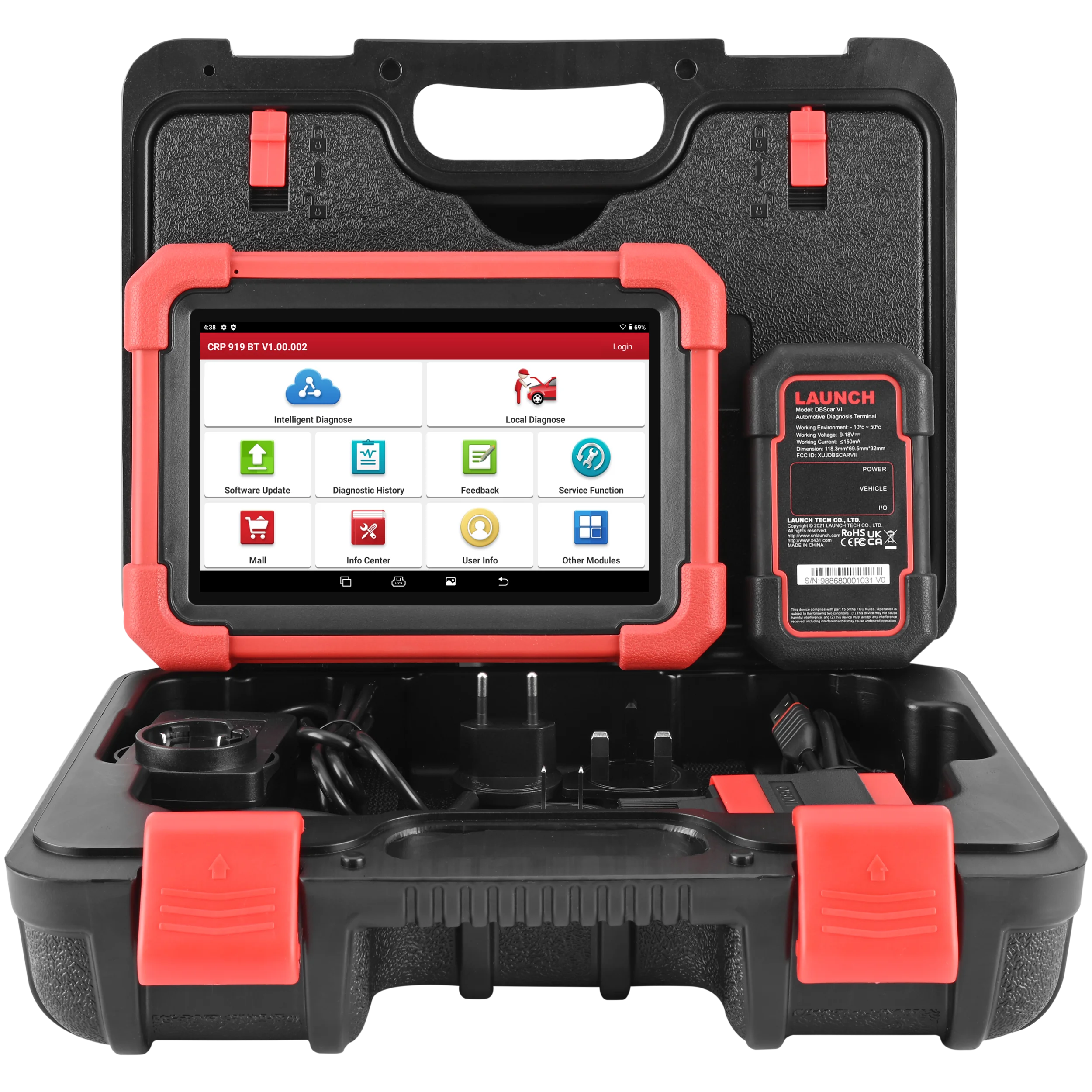 LAUNCH X431 CRP919X BT OBD2-Scanner, kabelloses bidirektionales Diagnosegerät, alle Systeme, ECU-Codierung, aktiver Test, CANFD, DOIP, VAG-Guided, FCA AutoAuth, 35+ Reset-Funktionen, 2 Jahre