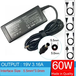 19V 3.15A/3.16A 60W Laptop Ac Adapter Charger for Samsung NP305E5A NP300E4C NP300E4E NP300E5A NP300E5AI NP300E5C NP300E5E
