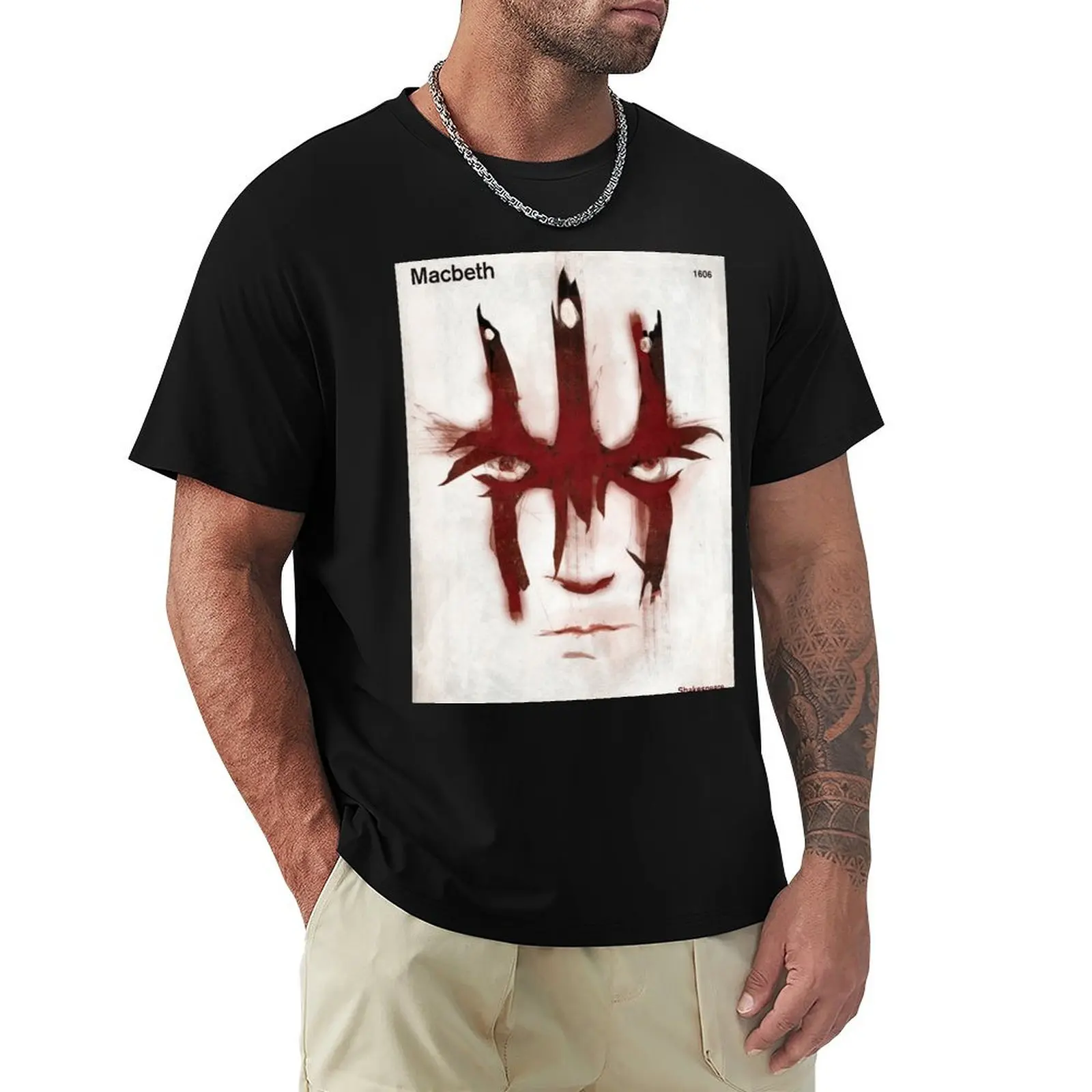 Macbeth - William Shakespeare Literary Art for Theatre Lovers T-Shirt mens graphic t shirts T-Shirt
