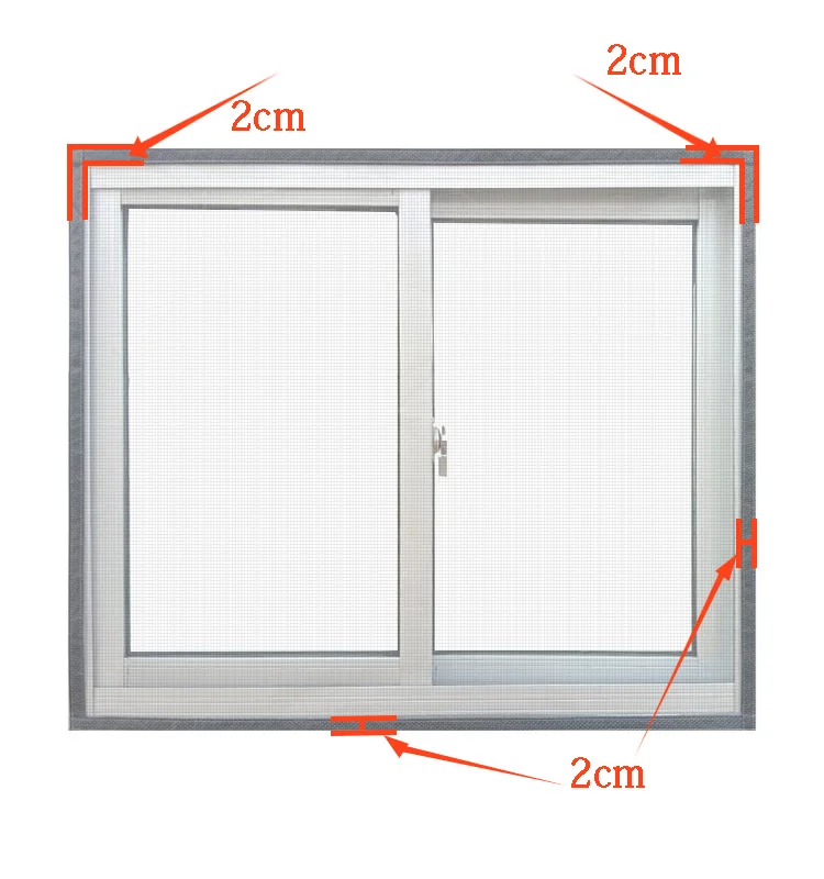 Mosquito proof screen window home self-adhesive window screen self installation simple mesh invisible curtain customization