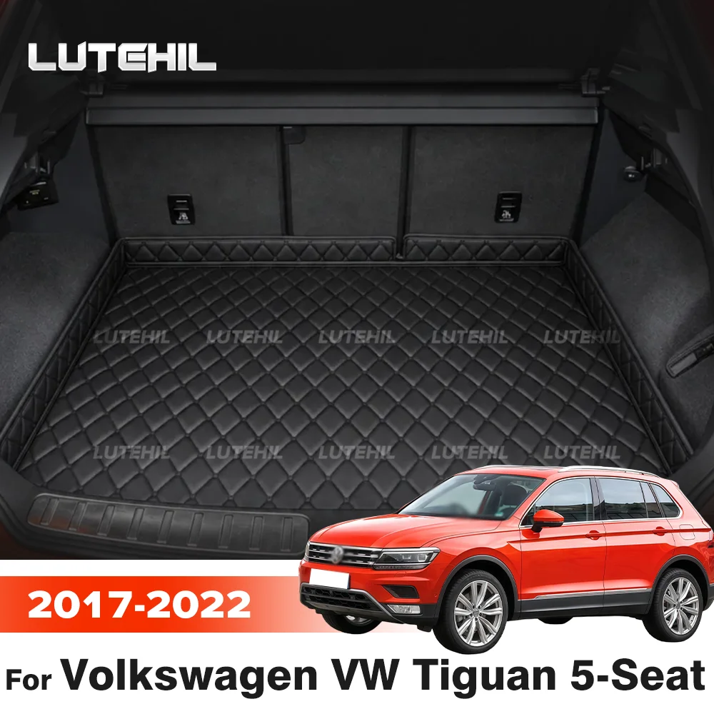 Für Volkswagen VW Tiguan 5-Sitzer 2017 2018 2019 2020 2021 2022 Kofferraummatte Benutzerdefinierte wasserdichte Cargo-Liner Boot Teppiche