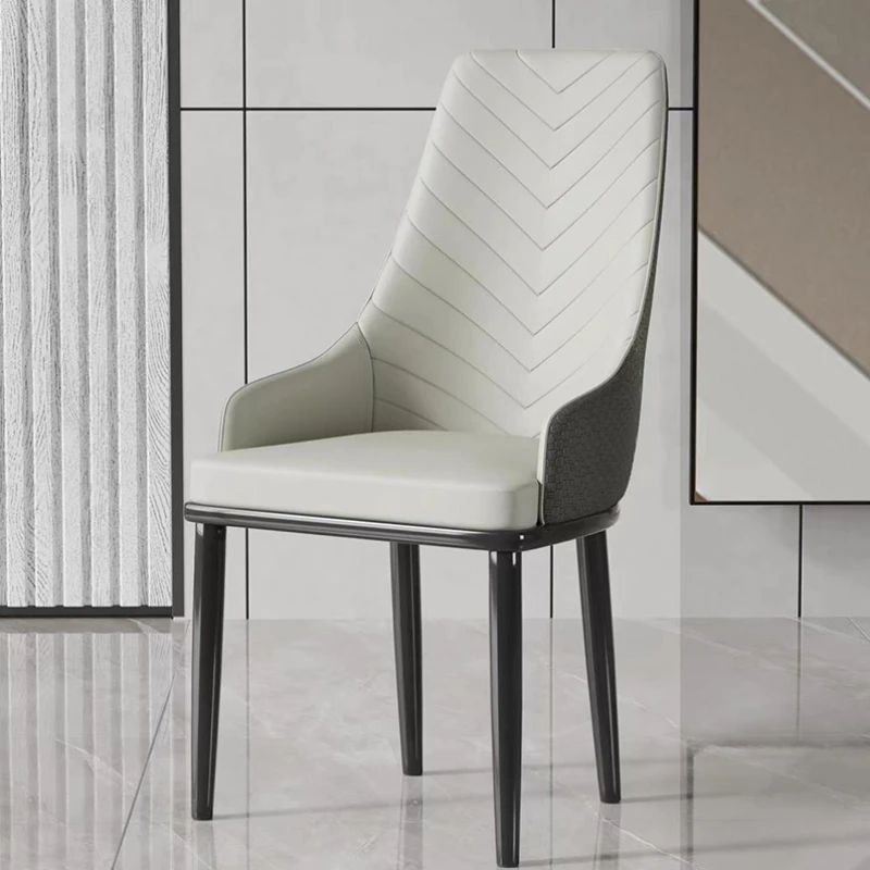 Waterproof Design Chair Back Support White Minimalist Ergonomic Dining Chairs Relaxing Nordic Silla Comedor Home Furniture