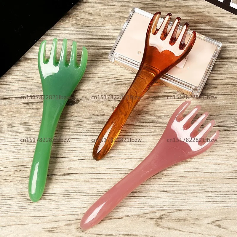 Head Massager Scalp Gua Sha for Body Neck Leg Massage Five-claw Head Scraping Stick Massage Scraping Claw Massage Visage