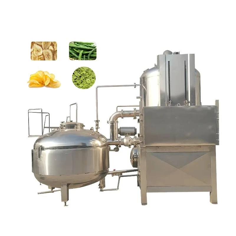 FOODLINE Food Exhibition Vacuum Frying Machine Balanced Oil Circulation Fast Deoiling Snack Processing Unit