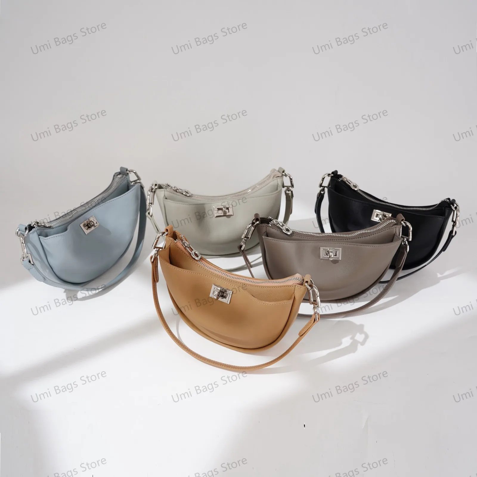 

2025 New Niche Designer Bags Underarm Bag High-end Soft Leather Women's Bag Commuting One-shoulder Crossbody Bag