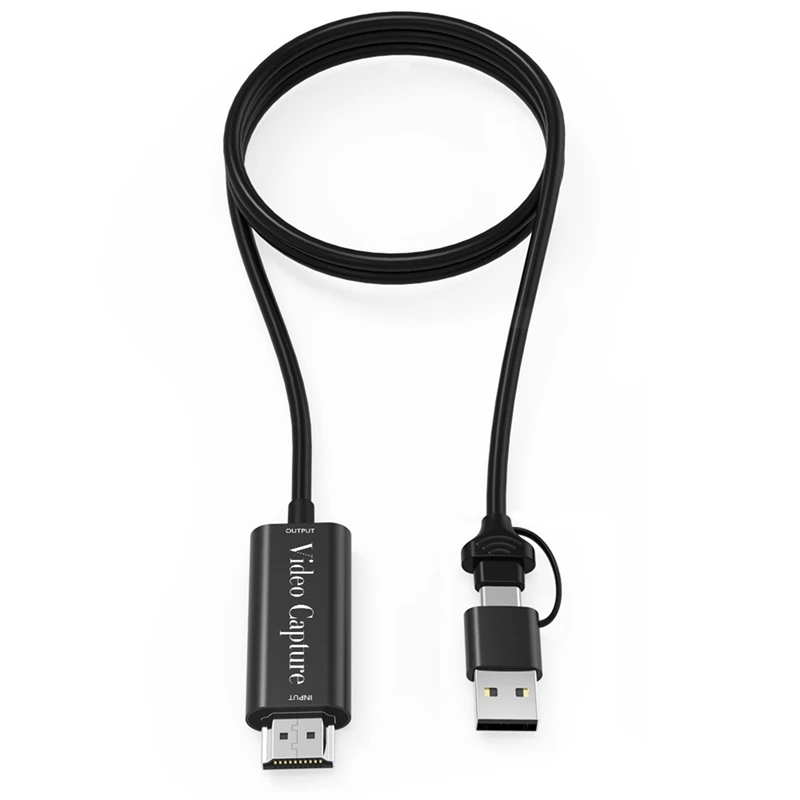 1080p HD-Aufnahme karte HDMI-kompatibel mit USB-A/USB-C Video-Grabber-Box-Kabel für PC-Computer-Kamera Live-Streaming