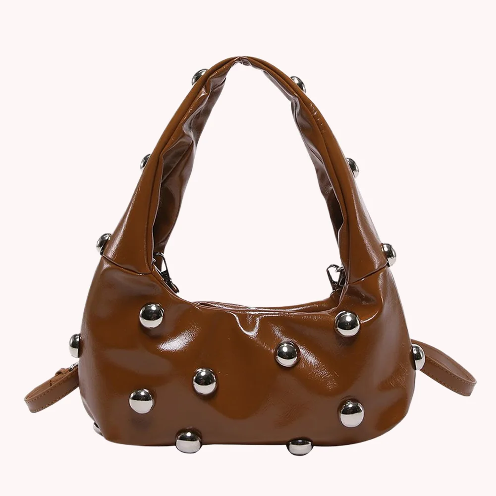 المرأة بولي برشام حقيبة كتف أنيق حقيبة كروسبودي حزام قابل للتعديل العصرية حقيبة تحت الإبط فاسق نمط حقيبة محفظة شيك المتشرد حقيبة #3