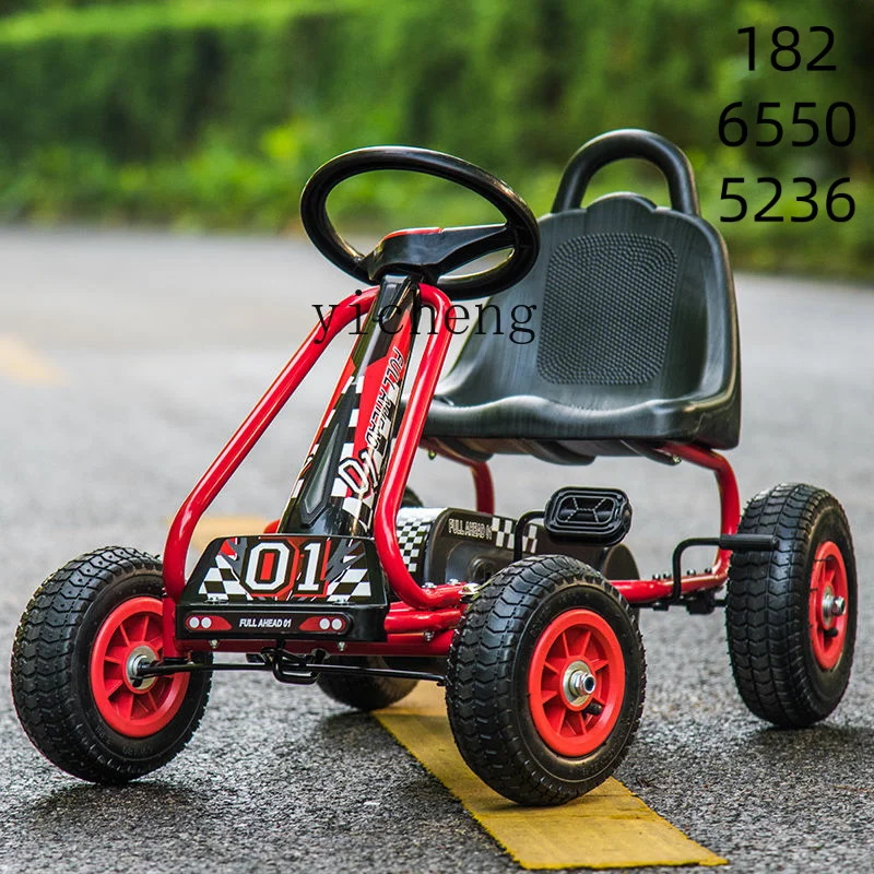 

ZZ Children's Kart Four-Wheel Bike Pedal Bike Suitable for Boys and Girls Aged 3 to 6 Children's Exercise Bike