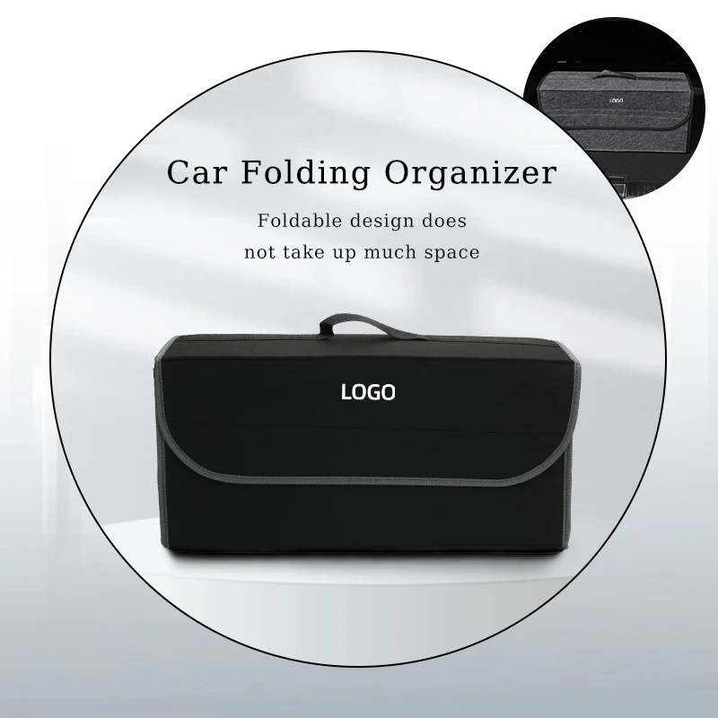 Car Trunk Storage Box Organizer Foldable Stowing Tidying Container Bag For Ford Focus Fiesta Ranger Mustang Escort Falcon Flex