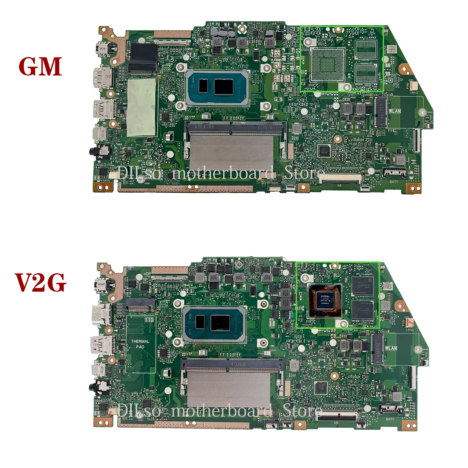 Imagem -03 - Kefu-placa-mãe Portátil para Asus Placa-mãe para Asus X513ep R513e K513e F513e A513e X513eq i3 i5 i7 11ª Geração 4gb 8gb de Ram V2g Uma