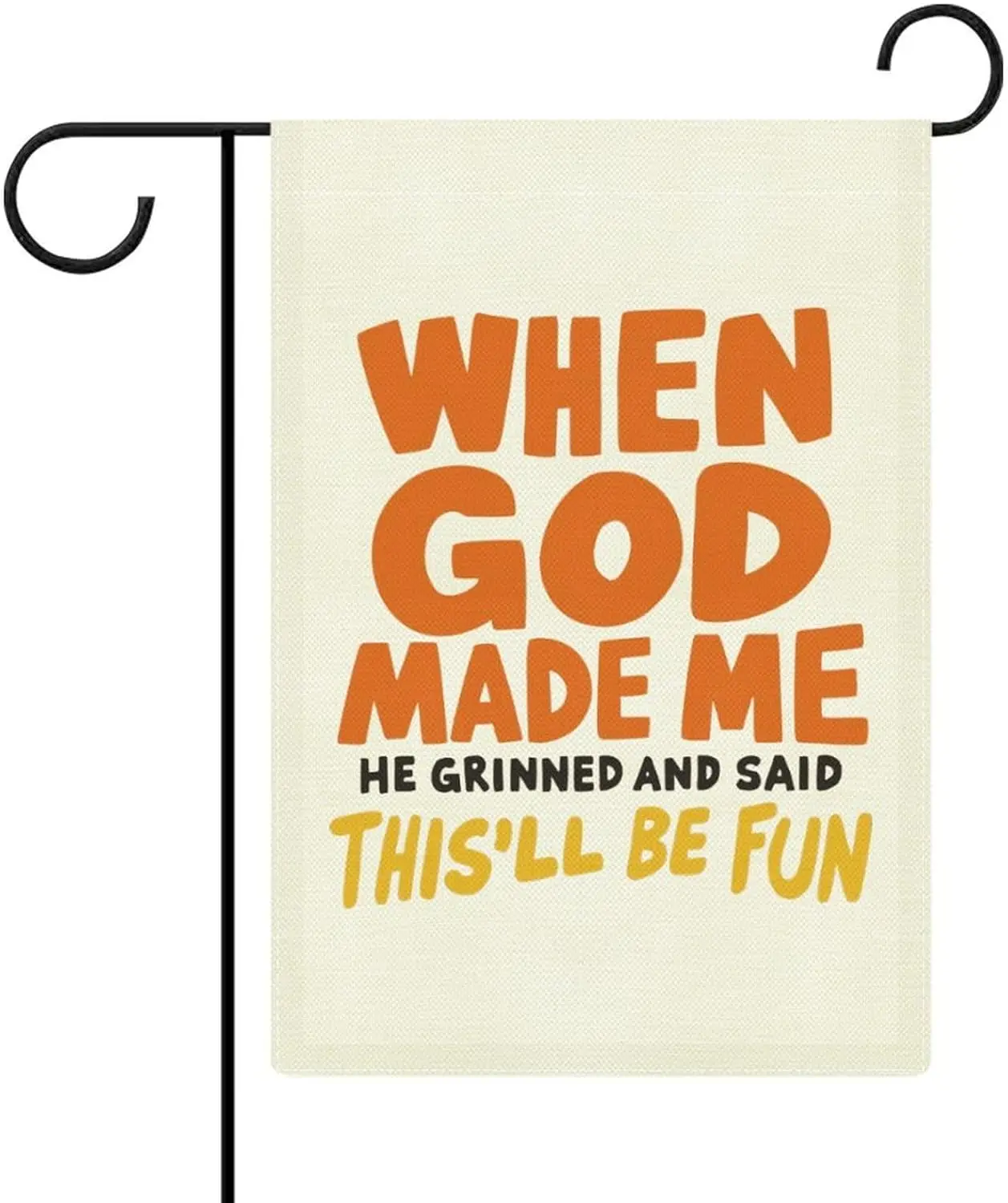This'll Be Fun Garden Flag 12x18 Inch Double Sided for Outside Small Burlap Welcome Yard Decorations IIK AAL HHM WZZ yyi