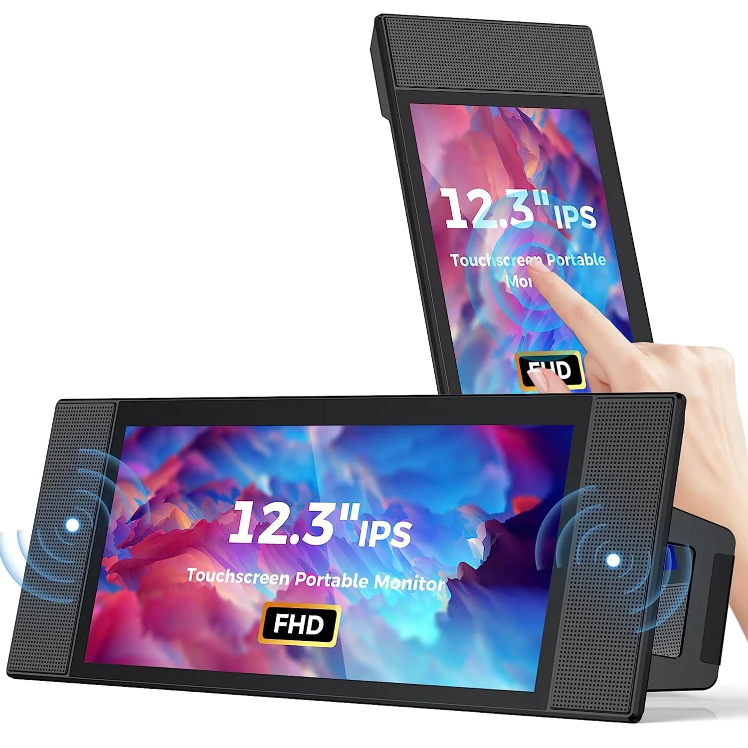 

12.3'' Portable IPS LCD With 60hz Dual Speakers 172° Full Viewing Angle For Gaming Desktop Use Type C Interface