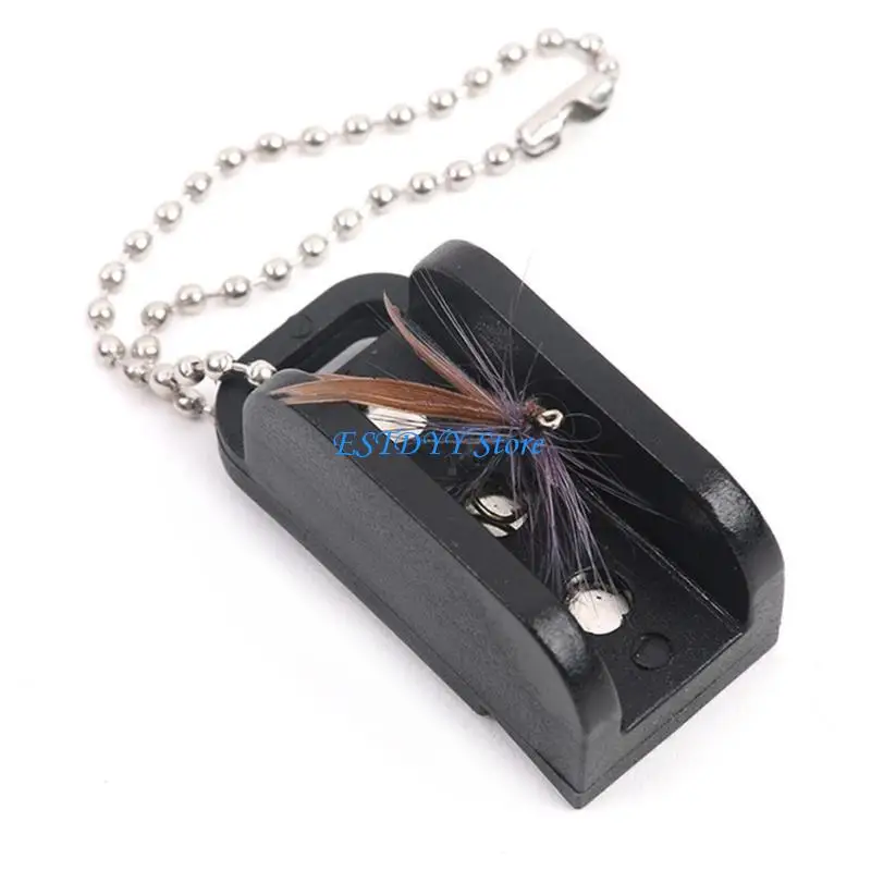 

G6DE Fishing Line Tying Holder Fishhook Threader Fly Fishing Tippet Threader Hook Eye Threader Fishing Tackle Tool