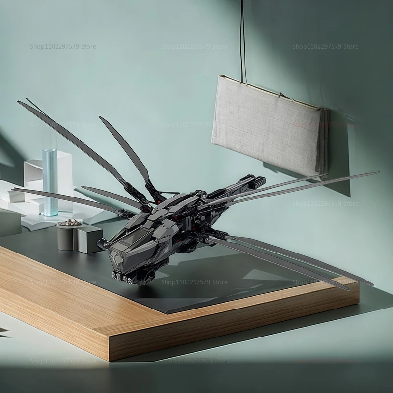 1369 個ビルディング羽ばたき翼ヘリコプター組立キットリモコンヘリコプターモデル子供大人のおもちゃ誕生日クリスマスギフト