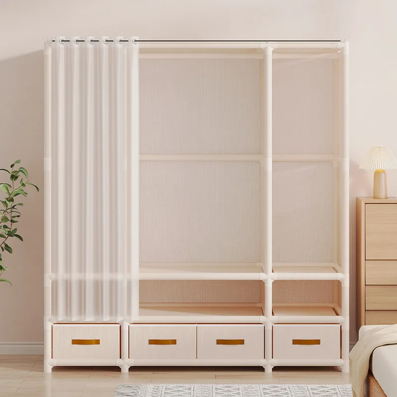 Durable Freestanding Wardrobe Closet for Small Rooms Easy Assembly Portable Storage Cabinet Great for Rentals US EU Markets