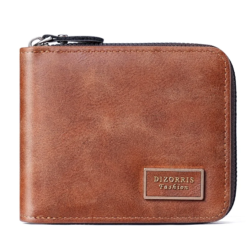 🎁   Hochwertige Herren-Kurzgeldbörse aus PU-Leder |   Diebstahlsicherer Reißverschluss |   Perfekt für den täglichen Gebrauch und geschäftliche Anlässe 🛍️