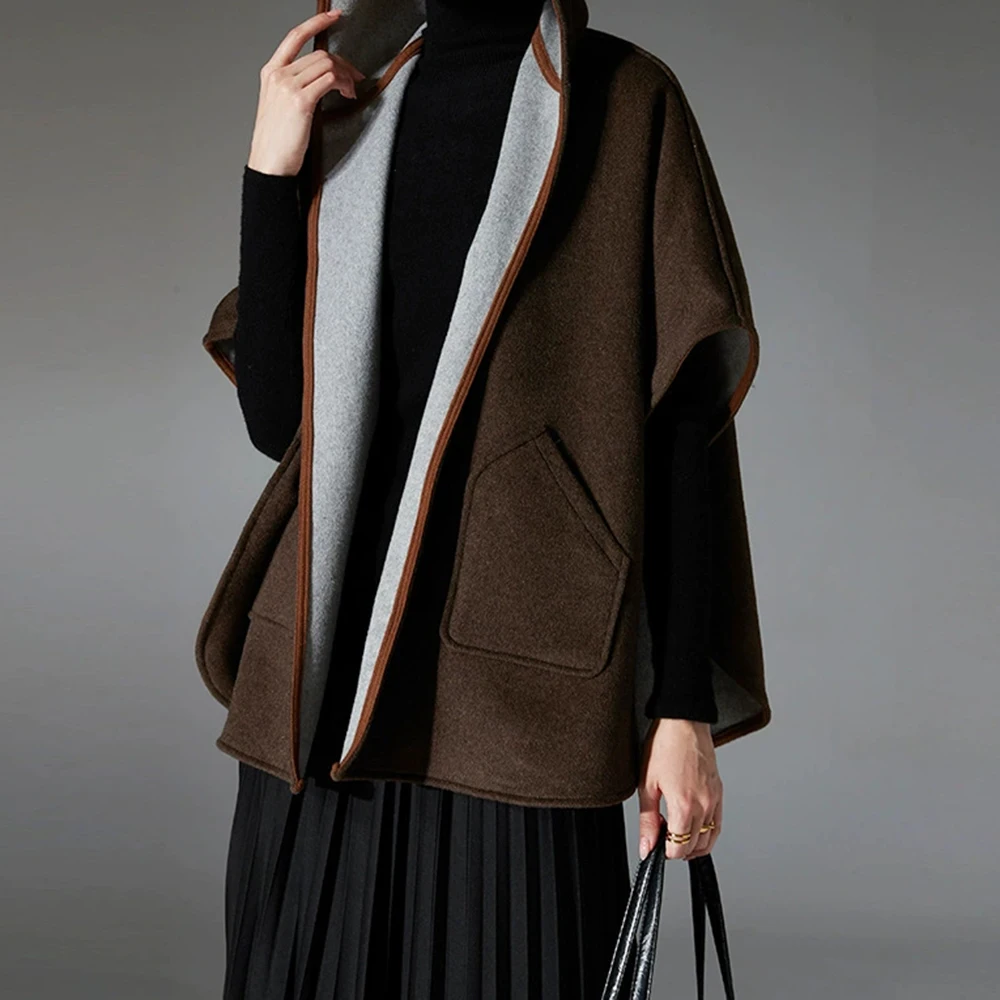 Mid-tot-high-end Europese en Amerikaanse herfst en winter 2025, nieuwe mode wollen kasjmier sjaal-GZXX725