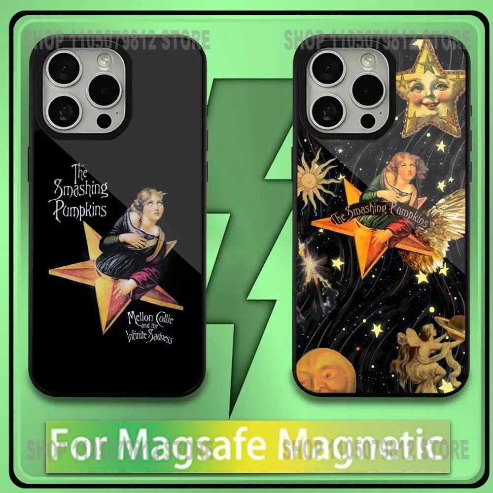 

Чехол для телефона Smashing Pumpkins для iPhone 17,16,15,14,13,12,11, Plus, Pro, Max, Mini Soft Magesafe с магнитной беспроводной зарядкой