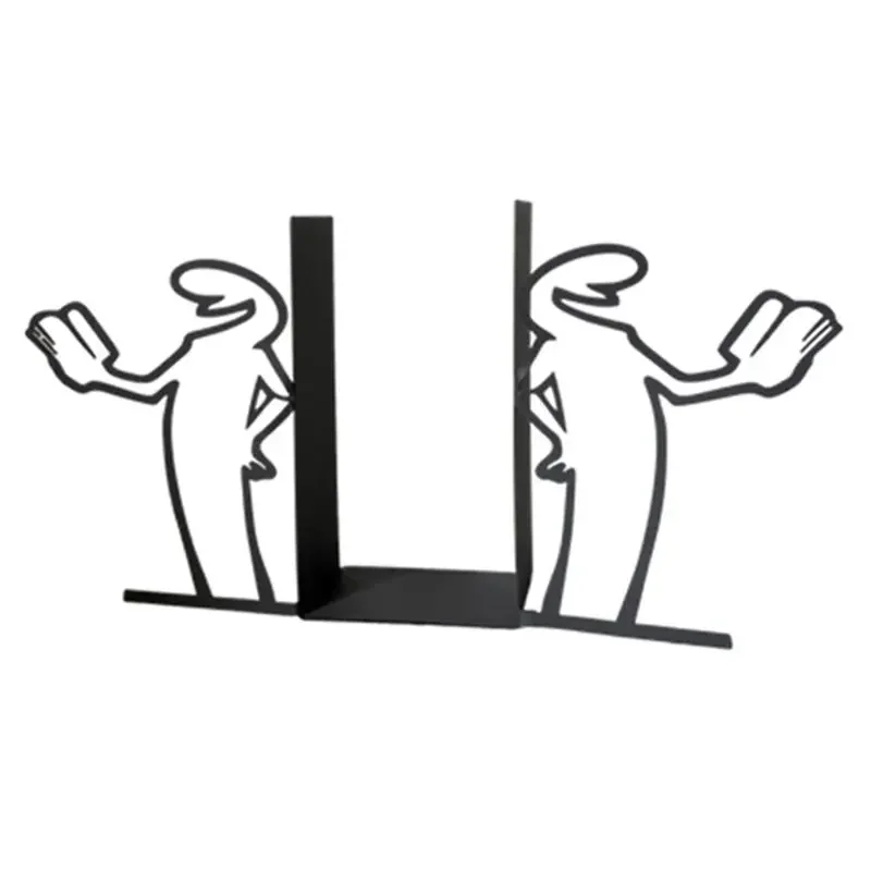 L22A-Iron Art Fun Decorative for Bookend 1 Pair- Home Unique Decoration, for Bookend, a Must-have for Book Lovers