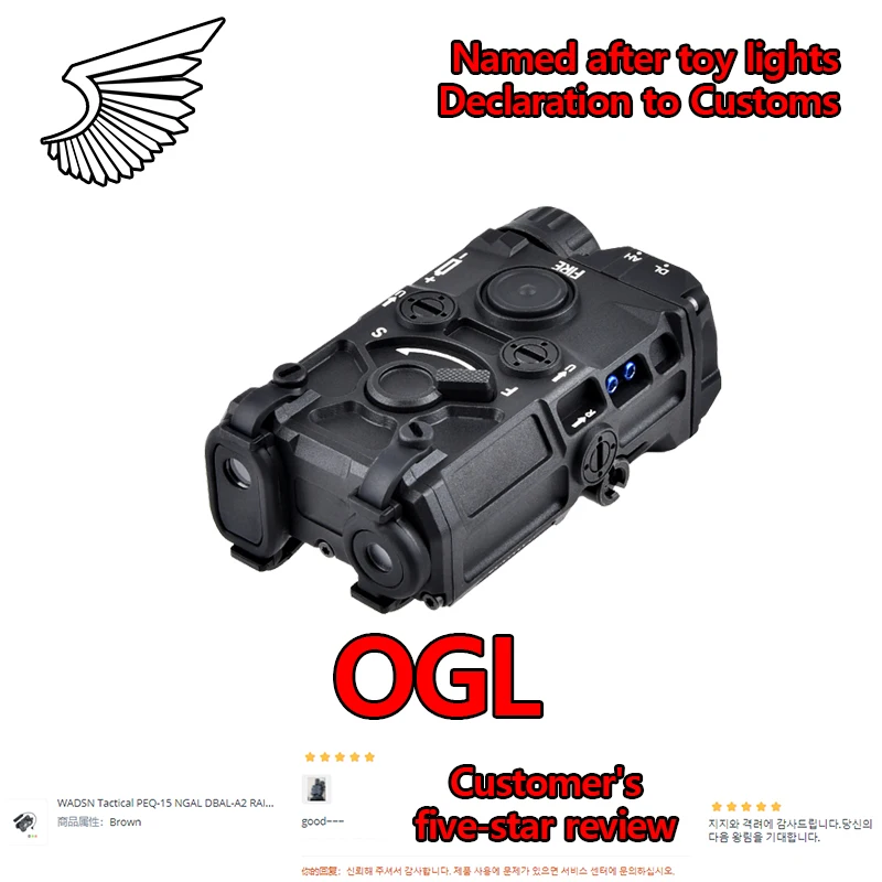 OGL Nylon OGL AR15 flashlight X300 M600C XC2 M300A flashlight OGL CNC  tactical flashlight Airsoft MAWLC1 Perst 4