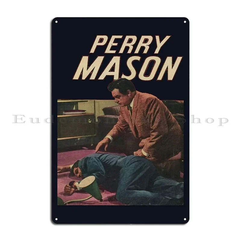 Perry Mason Comic Metal Sign Personalized Classic Cinema Party Club Tin Sign Poster