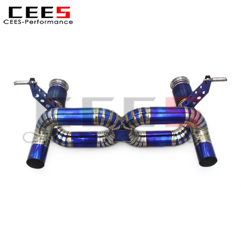 CEES Racing Straight Exhaust Pipes for Lamborghini Huracan EVO 5.2L 2019-2024 Racing X Pipe Free Flow Exhaust System