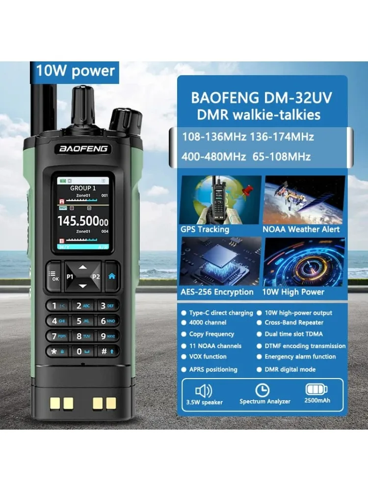 

baofeng DM32GPS walkie talkie Wireless set long range radios communication radio ham dmr Two-way transceiver hunting walkman